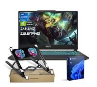 MSI Cyborg 15 i7 RTX 4060 Pro Gaming Laptop, 15.6 FHD 144Hz, Intel i7-12650H (Beats AMD Ryzen 7 7435HS), NVIDIA RTX 4060, 32GB DDR5 RAM, 1TB SSD, Wi-Fi 6, Win 11 P, paquete con enfriador de laptop PCO