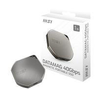 MSI DATAMAG 40 Gbps 1 TB - SSD Externo Portátil Magnético, USB Tipo C, Velocidad 4000 MB/s Lectura y 3500 MB/s Escritura, Compatible con PC, Mac, iPhone, Android y Consolas, 5 Años de Garantía
