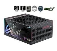 MSI Fuente De Alimentación MPG Ai1300TS PCI5 1300W 150x190x86mm Negra