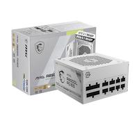 MSI Fuente de alimentación para Juegos mag 850GL PCIE 5 Blanca - Full Modular - 80 Plus Gold Certificado 850W - Tamaño Compacto - ATX PSU