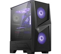 MSI Funda para Juegos de PC de Torre Media - Panel Lateral de Vidrio Templado - Ventilador RGB de 120 mm - Soporte de refrigeración líquida hasta 240 mm Radiador x 1 - mag Forge 100 M