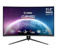 MSI G32CQ5P Monitor Curvo Gaming WQHD de 31.5 Pulgadas, Panel VA 1500R 2560 x 1440, 170Hz/1 ms, Adaptive Sync, Adjustable en 3 Direcciones DP 1.2a, HDMI 2.0b CEC