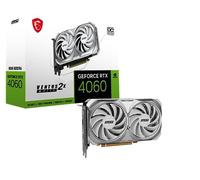 MSI Gaming GeForce RTX 4060 8GB GDRR6 128-Bit HDMI/DP Nvlink TORX Fan 4.0 Ada Lovelace Architecture Tarjeta gráfica (RTX 4060 Ventus 2X Blanco 8G OC)