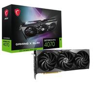 MSI Gaming GeForce RTX 4070 12GB GDRR6X 192-Bit HDMI/DP Nvlink TORX Fan 4.0 Ada Lovelace Architecture Tarjeta gráfica (RTX 4070 Gaming X Slim 12G)