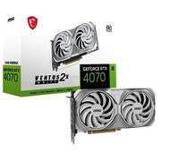 MSI Gaming GeForce RTX 4070 12GB GDRR6X 192-Bit HDMI/DP Nvlink TORX Fan 4.0 Ada Lovelace Architecture Tarjeta gráfica (RTX 4070 Ventus 2X Blanco 12G OC)