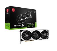 MSI Gaming GeForce RTX 4070 Ti 12 GB GDRR6X 192 bits HDMI/DP Nvlink TORX Fan 4.0 Ada Lovelace Architecture Tarjeta gráfica (RTX 4070 Ti Ventus 3X 12G)