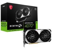 MSI Gaming GeForce RTX 4070 Ti 12GB GDRR6X 192-Bit HDMI/DP Nvlink TORX Fan 4.0 Ada Lovelace Architecture Tarjeta gráfica (RTX 4070 Ti Ventus 2X 12G OC), negro