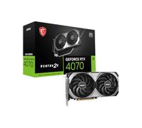 MSI Gaming GeForce RTX 4070 Ventus 2X E1 12G OC Tarjeta gráfica (Ada Lovelace Architecture, Extreme Clock: 2520 MHz, Velocidad de Memoria: 20 Gbps, 12 GB GDDR6, 192 bits, DP/HDMI)