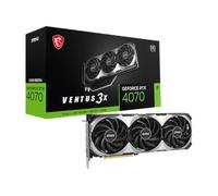 MSI Gaming GeForce RTX 4070 Ventus 3X E1 12G OC Tarjeta gráfica (Ada Lovelace Architecture, Extreme Clock: 2520 MHz, Velocidad de Memoria: 20 Gbps, 12 GB GDDR6, 192 bits, DP/HDMI)
