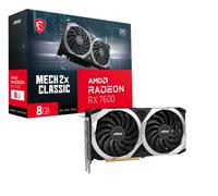 MSI Gaming Radeon RX 7600 128-bit 8GB GDDR6 DP/HDMI Dual Torx 3.0 Ventiladores FreeSync DirectX 12 VR Ready OC Tarjeta gráfica (RX 7600 MECH 2X Classic 8G OC)