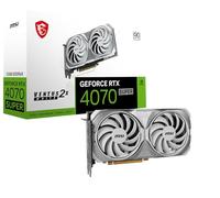 MSI Gaming RTX 4070 Super 12G Ventus 2X White OC Tarjeta gráfica (NVIDIA RTX 4070 Super, 192 bits, Extreme Clock: 2520 MHz, 12 GB GDRR6X 21 Gbps, HDMI/DP, Ada Lovelace Architecture)