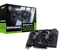 MSI Gaming RTX 5050 8G Gaming OC Tarjeta gráfica (8GB GDDR6,128 bits, Rendimiento Extremo: 2647 MHz, DisplayPort x3 2.1a, HDMI 2.1b, NVIDIA Blackwell Architecture)