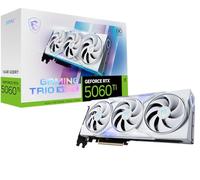 MSI Gaming RTX 5060 Ti 16G Gaming Trio OC - Tarjeta gráfica Blanca (16 GB GDDR7, 128 bits, Rendimiento Extremo: TBA MHz, DisplayPort x 3 2.1a, HDMI 2.1b, NVIDIA Blackwell Architecture)