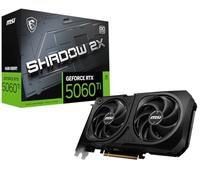 MSI Gaming RTX 5060 Ti 16G Shadow 2X OC Tarjeta gráfica (16 GB GDDR7, 128 bits, Rendimiento Extremo: TBA MHz, DisplayPort x 3 2.1a, HDMI 2.1b, NVIDIA Blackwell Architecture)