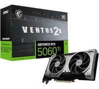 MSI Gaming RTX 5060 Ti 16G Ventus 2X OC Plus - Tarjeta gráfica (16 GB GDDR7, 128 bits, Rendimiento Extremo: TBA MHz, DisplayPort x 3 2.1a, HDMI 2.1b, Arquitectura NVIDIA Blackwell)
