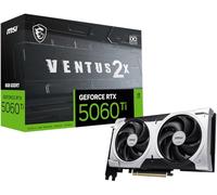 MSI Gaming RTX 5060 Ti 8G Ventus 2X OC Plus - Tarjeta gráfica (8 GB GDDR7, TBA-bit, Rendimiento Extremo: TBA MHz, DisplayPort x3 2.1a, HDMI 2.1b, NVIDIA Blackwell Architectura)