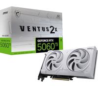 MSI Gaming RTX 5060 Ti 8G Ventus 2X OC White Tarjeta gráfica (8 GB GDDR7, TBA-bit, Rendimiento Extremo: TBA MHz, DisplayPort x3 2.1a, HDMI 2.1b, NVIDIA Blackwell Architecture)