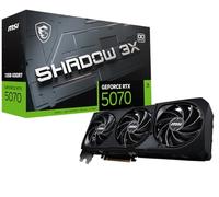 MSI Gaming RTX 5070 12G Shadow 3X OC Tarjeta gráfica (12 GB GDDR7, 192 bits, rendimiento extremo: 2557 MHz, DisplayPort x3 2.1a, HDMI 2.1b, NVIDIA Blackwell Architecture)