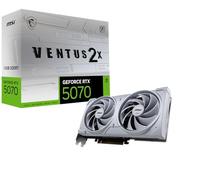MSI Gaming RTX 5070 12G Ventus 2X OC White Tarjeta gráfica (12 GB GDDR7, 192 bits, Rendimiento Extremo: 2557 MHz, DisplayPort x3 2.1a, HDMI 2.1b, NVIDIA Blackwell Architecture)