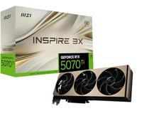 MSI Gaming RTX 5070 Ti 16G Inspire 3X OC Plus - Tarjeta gráfica (16 GB GDDR7, 256 bits, rendimiento extremo: 2497 MHz, DisplayPort x 3 2.1a, HDMI 2.1b, arquitectura NVIDIA Blackwell)