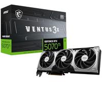 MSI Gaming RTX 5070 Ti 16G Ventus 3X OC Tarjeta gráfica (16 GB GDDR7, 256 bits, rendimiento extremo: 2497 MHz, DisplayPort x 3 2.1a, HDMI 2.1b, arquitectura NVIDIA Blackwell)