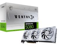 MSI Gaming RTX 5080 16G Ventus 3X OC Tarjeta gráfica Blanca (16GB GDDR7, 256 bits, Extreme Clock TBD MHz, DisplayPort x 3 2.1a, HDMI 2.1b, Arquitectura NVIDIA Blackwell)