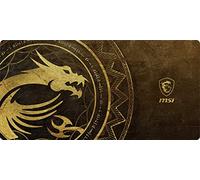 MSI Gaming XXL - Alfombrilla de mouse para juegos de 3 mm de grosor, superficie textil de seda ultra suave de baja fricción antideslizante, base de goma natural de 3 mm de grosor (Agility G D80 Dragon