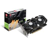 MSI Geforce GTX 1050 Ti 4GT OC Tarjeta Gráfica Pro, Negro/ Gris