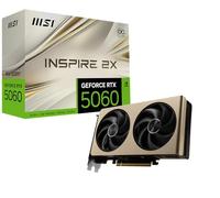 MSI GeForce RTX 5060 8G Inspire 2X OC, Tarjeta gráfica - NVIDIA 5060, 8G GDDR7, 28 Gbps, PCI Gen 5, Negra