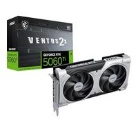 MSI GeForce RTX 5060 Ti 8G Ventus 2X OC Plus Tarjeta gráfica, RTX 5060 Ti, 8 GB GDDR7 (28 Gbps/128 bits), PCIe 5.0 - Diseño térmico de Doble Ventilador (2 x Ventilador STORMFORCE) - HDMI 2.1b