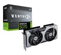 MSI GeForce RTX 5070 12G Ventus 2X OC - Tarjeta gráfica, RTX 5070, 12 GB GDDR7 (28 Gbps/192 bits), PCIe 5.0 - Diseño térmico de Doble Ventilador (2 x TORX Fan 5.0) - HDMI 2.1b, DisplayPort 2.1b