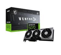 MSI GeForce RTX 5070 12G Ventus 3X OC - Tarjeta gráfica, RTX 5070, 12 GB GDDR7 (28 Gbps/192 bits), PCIe 5.0 - Diseño térmico de Triple Ventilador (3 x TORX Fan 5.0) - HDMI 2.1b, DisplayPort 2.1b
