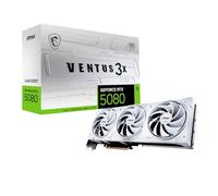 MSI GeForce RTX 5080 16G Ventus 3X OC White Tarjeta gráfica, RTX 5080, 16GB GDDR7 (30Gbps/256-bit), PCIe 5.0 - Diseño de Triple Ventilador (3 x TORX Fan 5.0) - HDMI 2.1b, DisplayPort 2.1b