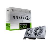 MSI GeForce RTX 5070 12G Ventus 2X OC White - Tarjeta gráfica | 12GB GDDR7 (28Gbps/192-bit), PCIe 5, Boost: 2542 MHz, HDMI 2.1b, DisplayPort 2.1b DLSS 4.5