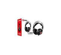 MSI H991 - Auriculares para juegos con cable, micrófono integrado, cancelación de ruido, control en línea, diseño Ergo, diadema ajustable para PC, PS4, PS5, Xbox One, Switch, Notebook/Mobile