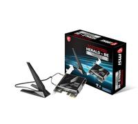 MSI Herald-BE WI-FI 7 MAX Tarjeta de Red Inalámbrica (Wi-Fi 7, 802.11BE, Bluetooth 5.4, PCIe, tecnología de operación multienlace, Antena Externa)