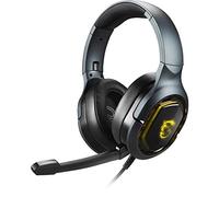 MSI Immerse GH50 7.1 Sonido Envolvente RGB Mystic Light Metal construcción Plegable Diadema diseño Auriculares para Juegos, Grande