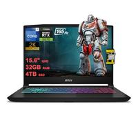 msi Katana 15 HX Gaming Laptop de 15.6 pulgadas QHD IPS 165Hz (100% DCI-P3) Intel 16-core i7-14650HX (Beats i9-12900H) 32GB RAM 4TB SSD GeForce RTX 5070 DLSS4 (hasta 798 tapas AI) RGB USB-C
