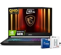 MSI Katana HX - Laptop para juegos, pantalla IPS QHD+ de 15.6 pulgadas, 165 Hz, i9-14900HX de 24 núcleos (hasta 5.8 GHz, GeForce RTX 5070, listo para AI&VR, Copilot+ PC, teclado retroiluminado RGB