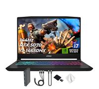 msi Katana - Laptop para juegos QHD de 15.6 pulgadas, 165 Hz, NVIDIA GeForce RTX 5070 8 GB, 16 GB DDR5 RAM, almacenamiento de 3 TB (SSD de 2 TB y estación de acoplamiento de 1 TB), Intel Core i7
