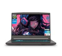msi Laptop delgada 15 para juegos, 15.6 pulgadas FHD IPS 144Hz, Intel 8-core i5-13420H, NVIDIA GeForce RTX 4050, 16GB RAM, 1TB SSD, teclado retroiluminado, WiFi 6E, Bluetooth, gris, Windows 11