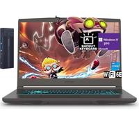 msi Laptop delgada de 15.6 pulgadas FHD Intel Core i5-13420H para juegos, NVIDIA GeForce RTX 4060 8GB gráfico, 16GB RAM 512GB SSD, 256gb 9H estación de acoplamiento, teclado retroiluminado, Bluetooth