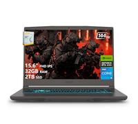 msi Laptop delgada para juegos 15 | 15.6 pulgadas FHD IPS 144Hz | Intel 8-Core i5-13420H (> i7-12650H) | 32GB RAM 2TB SSD | GeForce RTX 4050 6GB | Teclado retroiluminado USB-C Wi-Fi 6E Win11 con