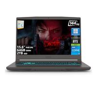 msi Laptop delgada para juegos 15 | 15.6 pulgadas FHD IPS 144Hz | Intel 8-core i5-13420H (>i7-12650H) | 64GB DDR4 2TB SSD | NVIDIA GeForce RTX 4060 | Retroiluminado tipo C Wi-Fi 6E Win11 Pro con