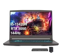 msi Laptop delgada para juegos con pantalla IPS FHD de 15.6 pulgadas, 144 Hz, Intel Core i5-13420H, 64 GB de RAM, SSD de 2 TB, NVIDIA GeForce RTX 3050, teclado retroiluminado, Wi-Fi 6, Win 11 Pro