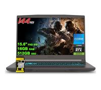 MSI Laptop delgada para juegos de 15.6 pulgadas FHD IPS 144Hz Intel 8-core i5-12450H (Beats i7-11800H) 16GB RAM 512GB SSD GeForce RTX 3050 retroiluminada USB-C Win11 con accesorio ICP