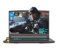 MSI Laptop delgada para juegos de 15.6 pulgadas FHD IPS 144Hz Intel 8-core i5-13420H (Beats i7-11800H) 64GB RAM 1TB SSD GeForce RTX 3050 retroiluminado USB-C Win11Pro con hub ICP