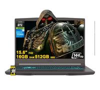MSI Laptop delgada para juegos de 15.6 pulgadas FHD IPS 144Hz Intel 8-core i5-13420H (>i7-11800H) 16GB RAM 512GB SSD GeForce RTX 4050 USB-C retroiluminado Win11 con hub ICP