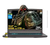 msi Laptop delgada para juegos de 15.6 pulgadas FHD IPS 144Hz Intel 8-core i5-13420H (>i7-11800H) 32GB RAM 1TB SSD GeForce RTX 4050 Type-C retroiluminado Win11 ICP Hub