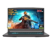 MSI Laptop delgada para juegos de 15.6 pulgadas FHD IPS 144Hz | Intel 8-core i5-13420H (>i7-12650H) | 32GB DDR4 1TB SSD | GeForce RTX 4060 | USB-C Win11Pro retroiluminado con accesorio DLCA